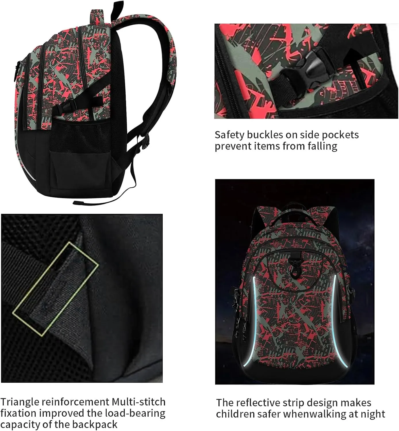 rickyh style School Backpack Travel Bag for Men & Women Lightweight College Back Pack with Laptop Compartmen (23THONG)