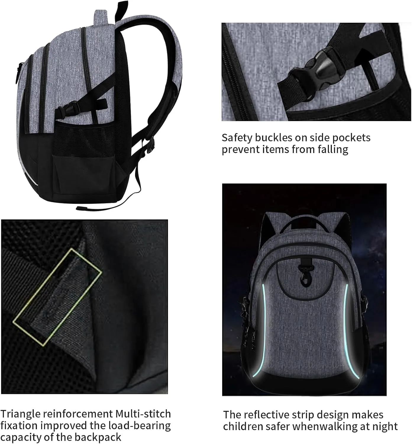 rickyh style School Backpack Travel Bag for Men & Women Lightweight College Back Pack with Laptop Compartmen