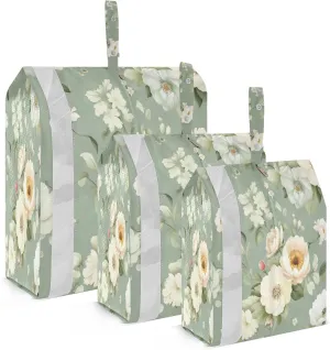 Romantic Flower Packing Cubes for Suitcases 3 Set Expandable Compression Luggage Packing Organizers for Carry on Suitcase Travel Essentials Luggage Organizer Bags Set