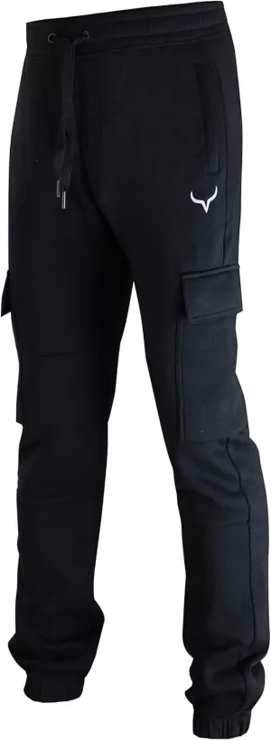 SCREENSHOT Sports Mens Premium Slim Fleece Pants Zipper Pockets - Athletic Jogger Fitness Workout Gym Sweatpants
