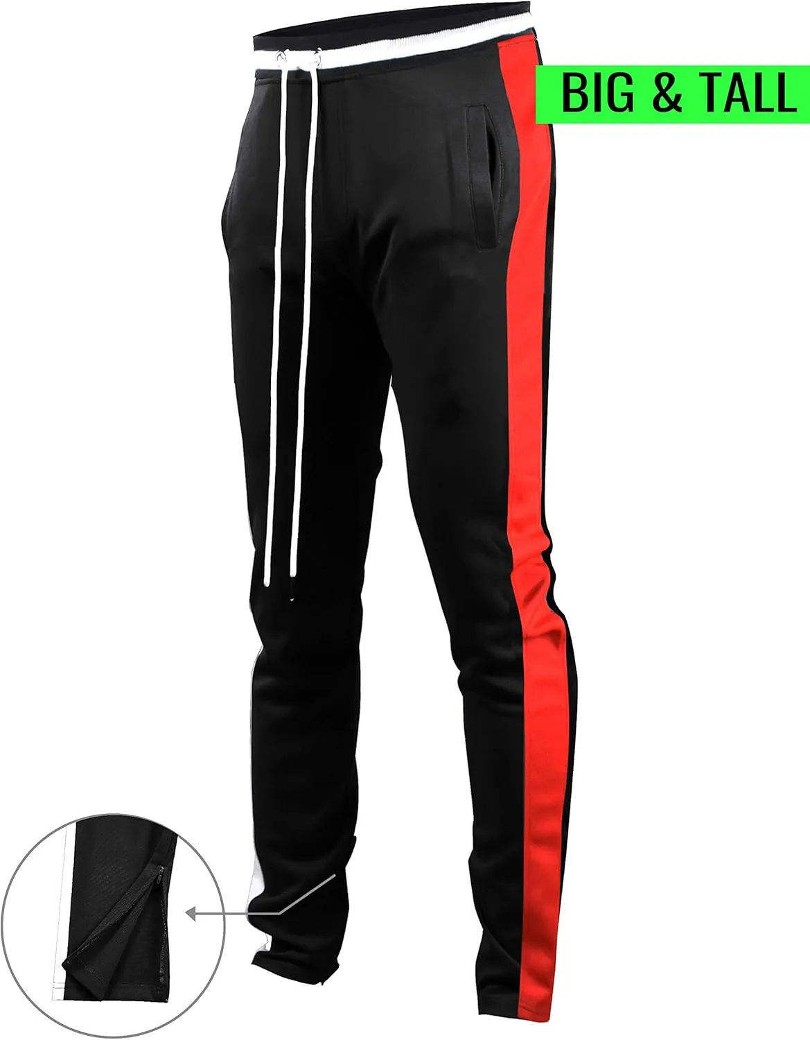 SCREENSHOT-Track Pants S41700 Mens Premium Slim Fit Athletic Fitness Fashion Urban Lifestyle Streetwear Bottoms