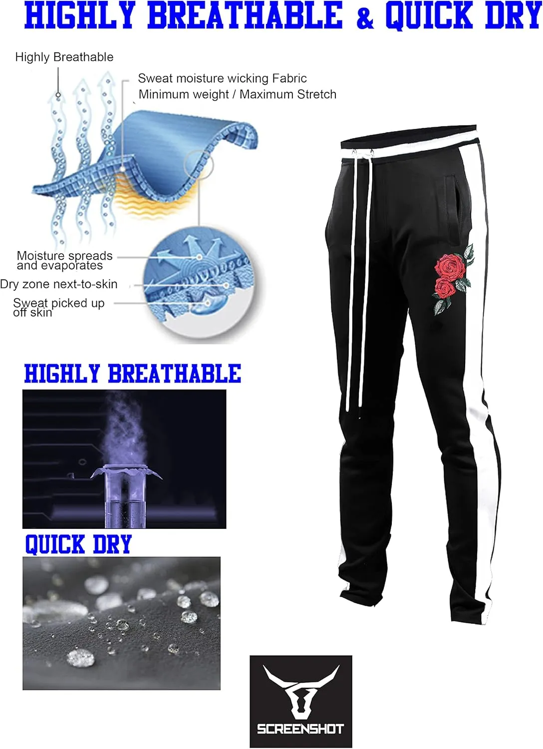 SCREENSHOT-Track Pants S41700 Mens Premium Slim Fit Athletic Fitness Fashion Urban Lifestyle Streetwear Bottoms