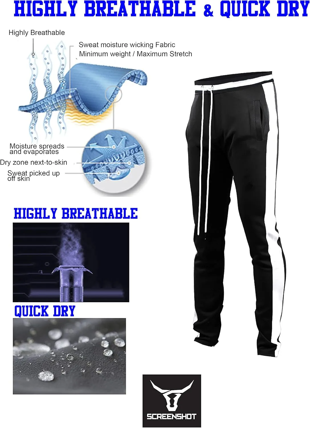 SCREENSHOT-Track Pants S41700 Mens Premium Slim Fit Athletic Fitness Fashion Urban Lifestyle Streetwear Bottoms