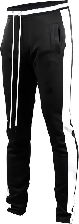 SCREENSHOT-Track Pants S41700 Mens Premium Slim Fit Athletic Fitness Fashion Urban Lifestyle Streetwear Bottoms