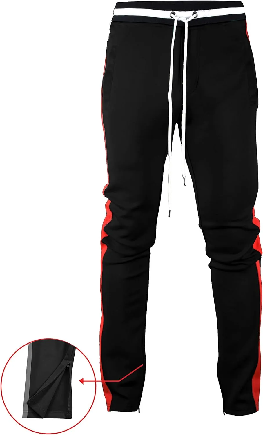 SCREENSHOT-Track Pants S41700 Mens Premium Slim Fit Athletic Fitness Fashion Urban Lifestyle Streetwear Bottoms