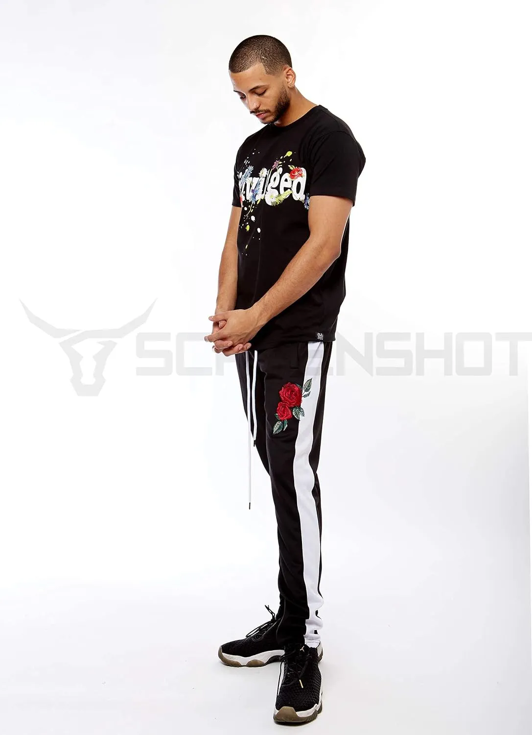 SCREENSHOT-Track Pants S41700 Mens Premium Slim Fit Athletic Fitness Fashion Urban Lifestyle Streetwear Bottoms