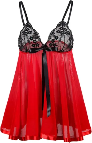 Sexy Lingerie for Women V Neck Panty Bra Two Piece Sheer Bralette Super Stretchy Pajamas Lingerie