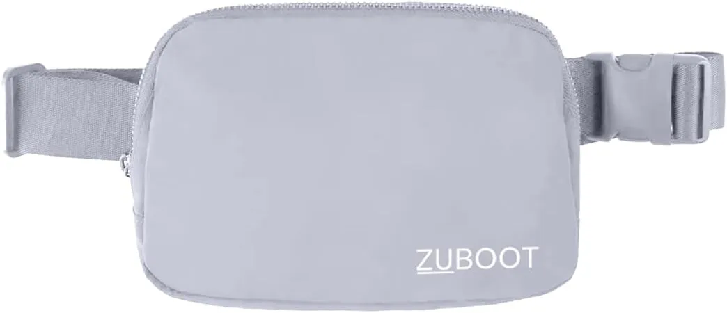 Small Sling Belt Bag  Lightweight Fanny Pack and Crossbody Waist Bag for Women & Men  Compact Travel Sling, Everyday Hiking or Workout Waist Pack (Grey)