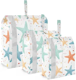Starfish Dots Packing Cubes for Suitcases 3 Set Compression Expandable Luggage Packing Organizers for Carry on Suitcase Travel Accessories Luggage Organizer Bags Set