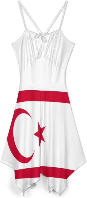 Summer Dresses for Women Ukraine Flag Camisole Dress Casual Loose Beach Dresses