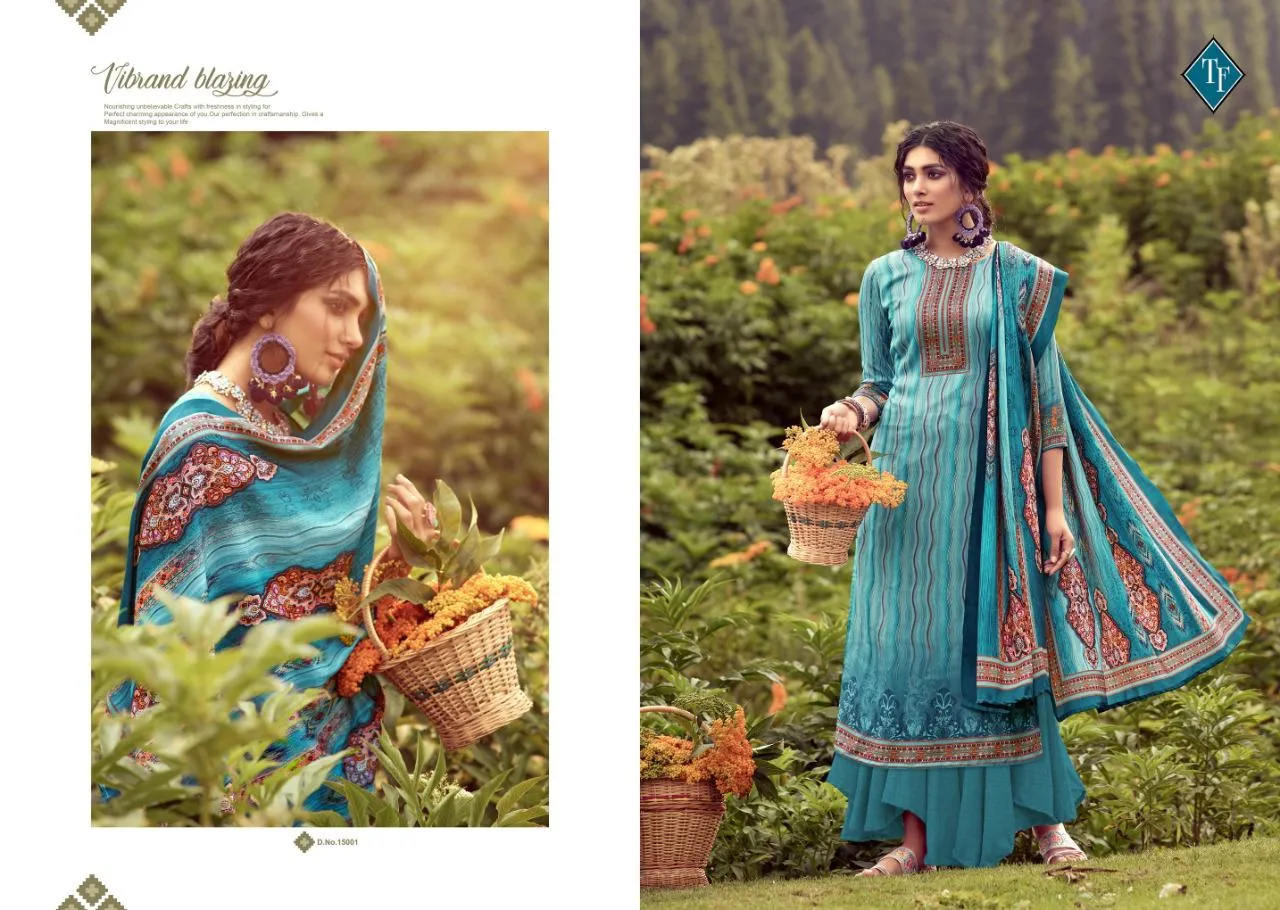 Tanishk Fashion Launched Uzma Pure Pashmina Printed Heavy Fancy Designer Salwar Kameez Collection