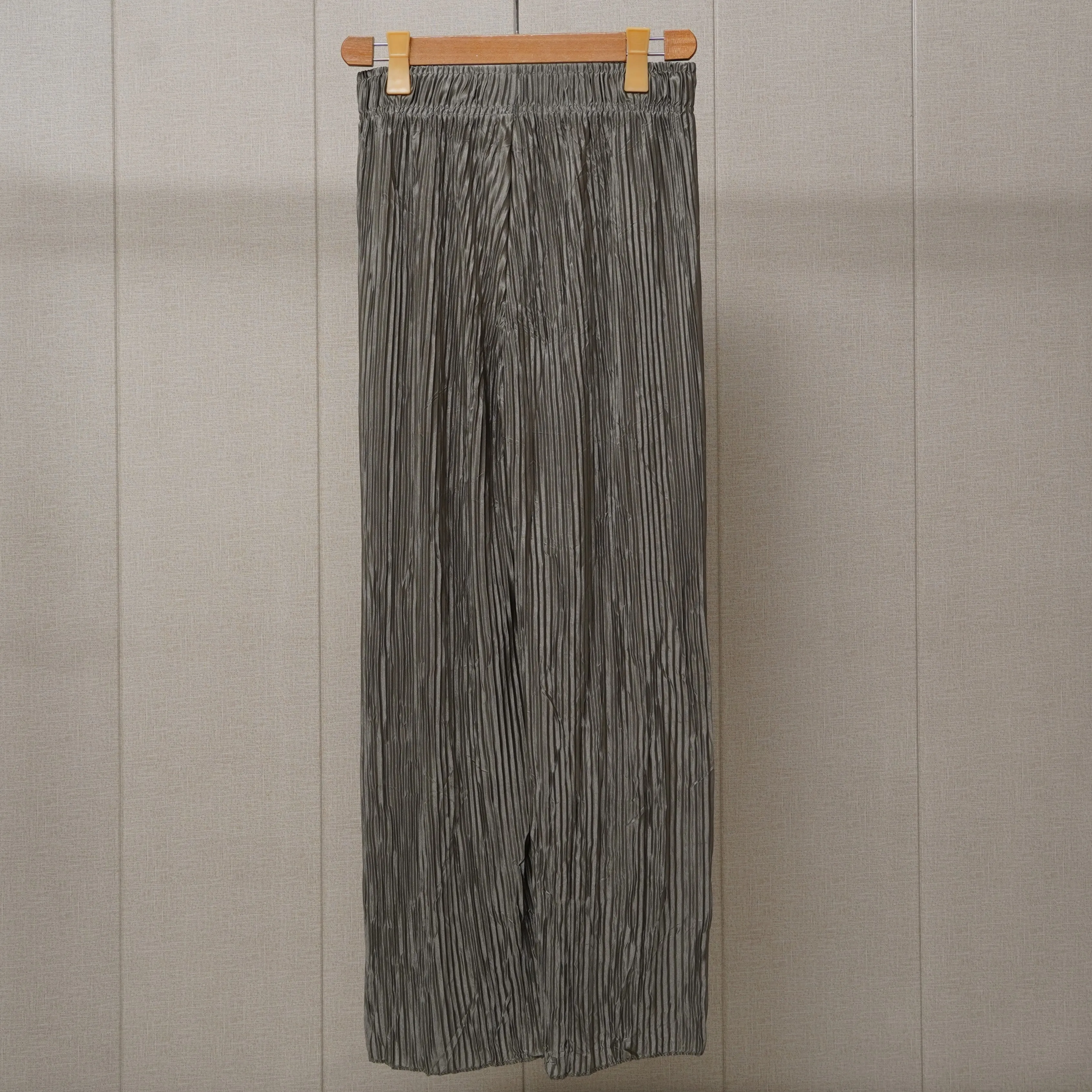 Tea pink & Grey Printed Linen Palazzo (PL009)