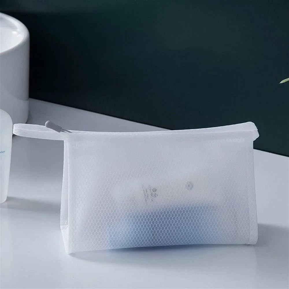 Toiletry Bag Large-Capacity Simple Cosmetic Bag Wash Bag Transparent Waterproof Cosmetic Bag Multi-Function Portable Travel Storage Bag.(B)