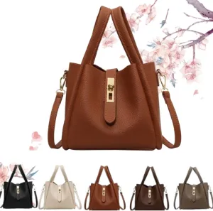 Trendy Vintage Bucket Bag for Women Ladies Vintage Crossbody Bucket Bag Shoulder Handbag Suitable for Work Shopping Travel