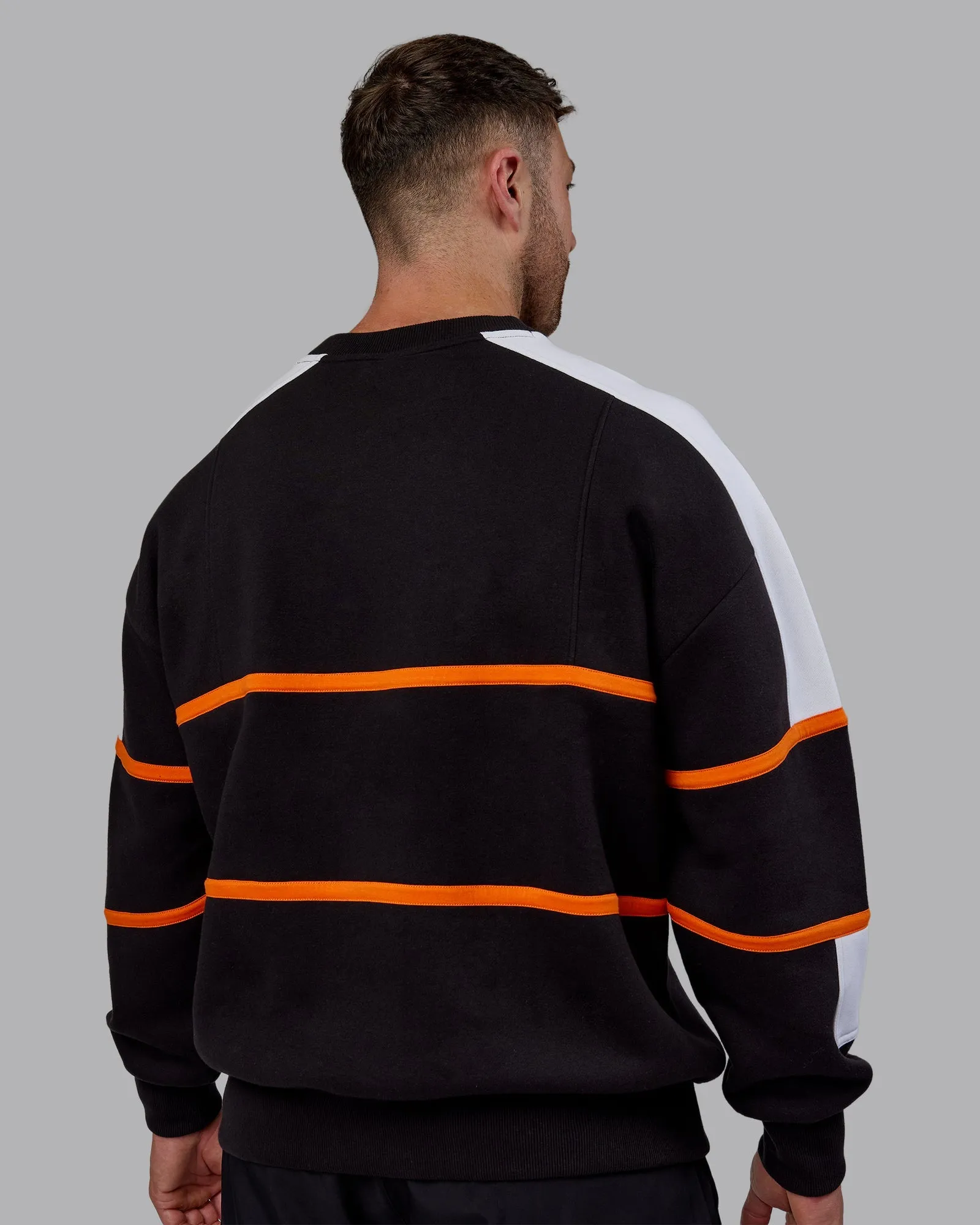 Unisex Fitstop Move More Sweater Oversize - Black-White