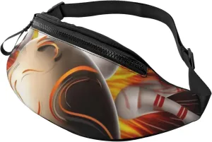 Vintage Sport Bowling Ball Fanny Pack for Men Women Fashion Running Waist Packs Waterproof Crossbody Bags Everywhere Belt Bag with Adjustable Strap Sports Hip Pack for Travel Wallet