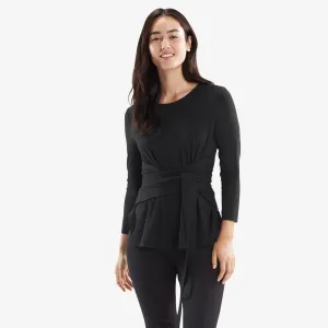 Walker Top - Knit Crepe :: Black