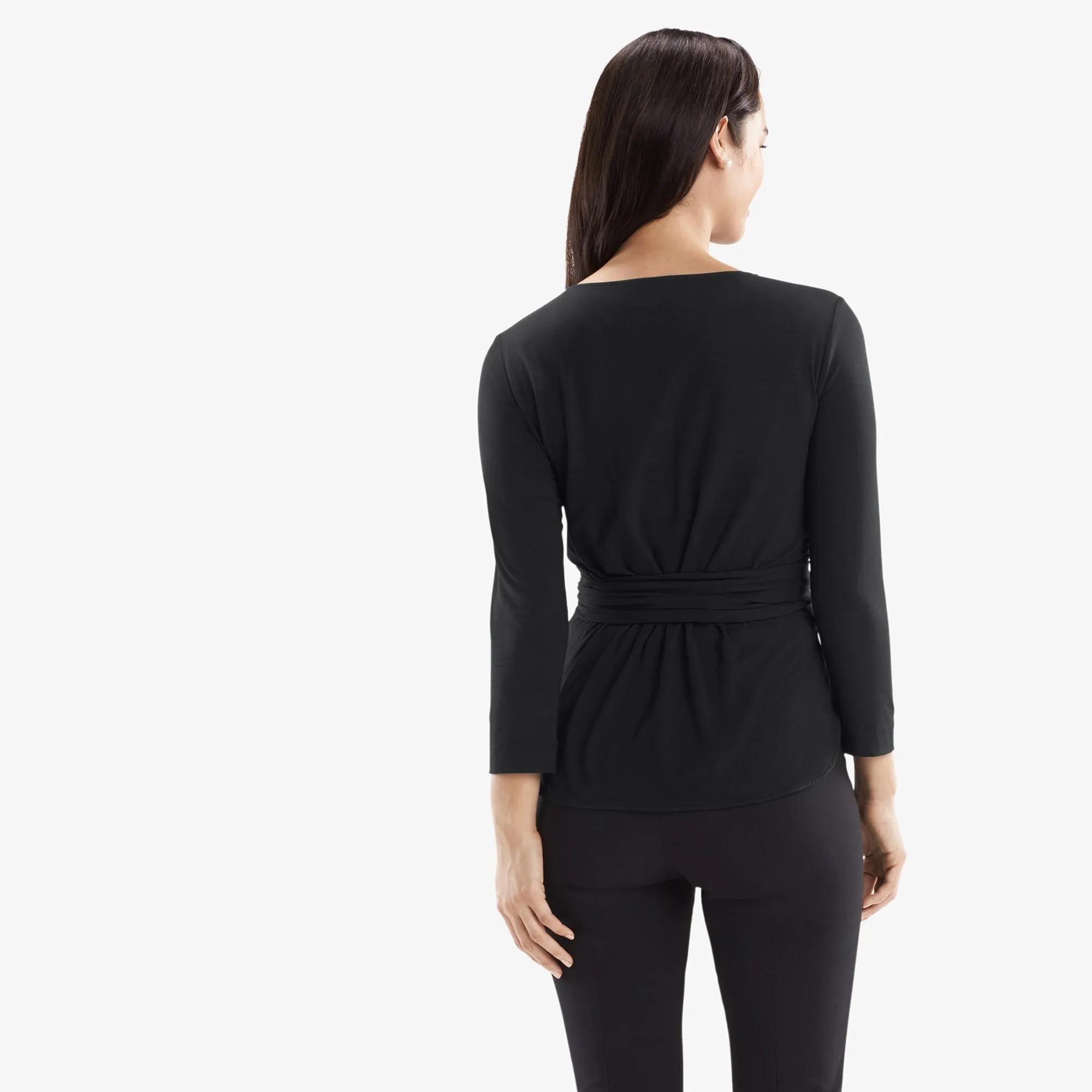 Walker Top - Knit Crepe :: Black