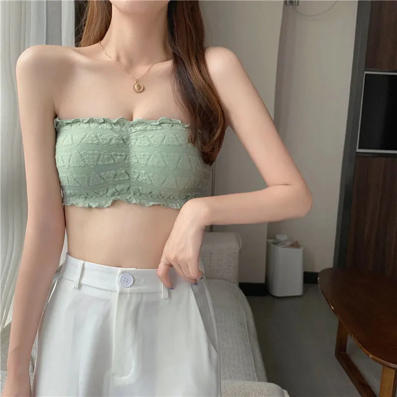 Women Strapless Seamless Underwear Backless Push Up Bralette SK_03