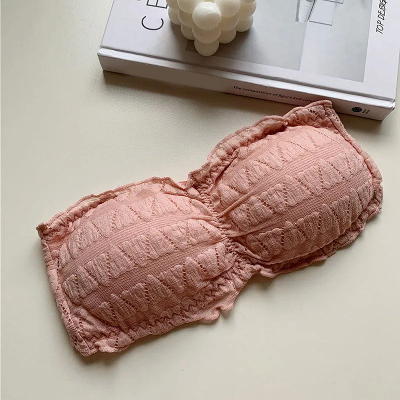 Women Strapless Seamless Underwear Backless Push Up Bralette SK_03