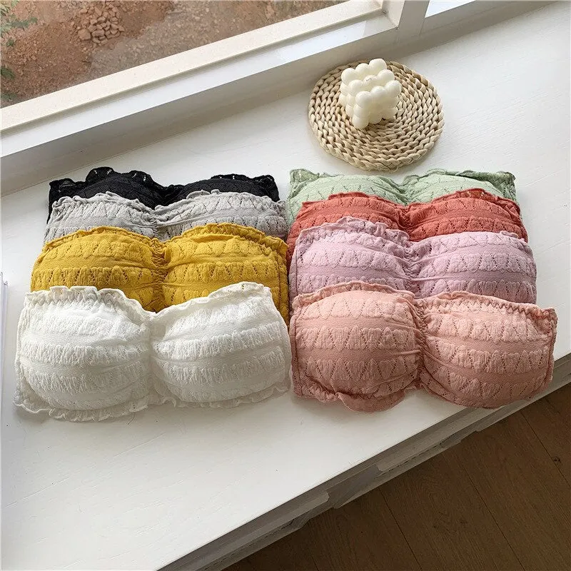Women Strapless Seamless Underwear Backless Push Up Bralette SK_03