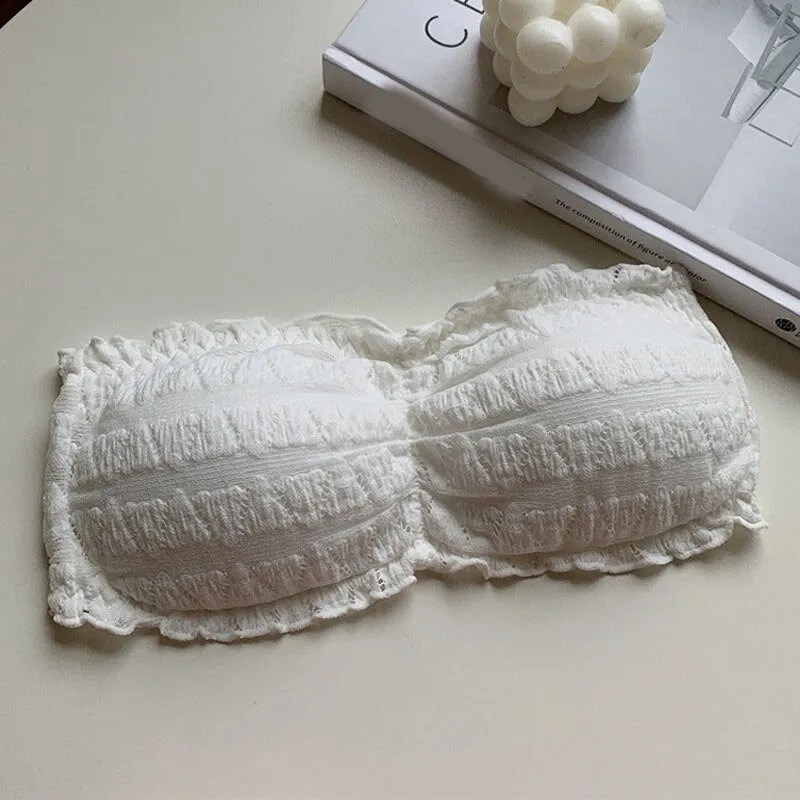 Women Strapless Seamless Underwear Backless Push Up Bralette SK_03