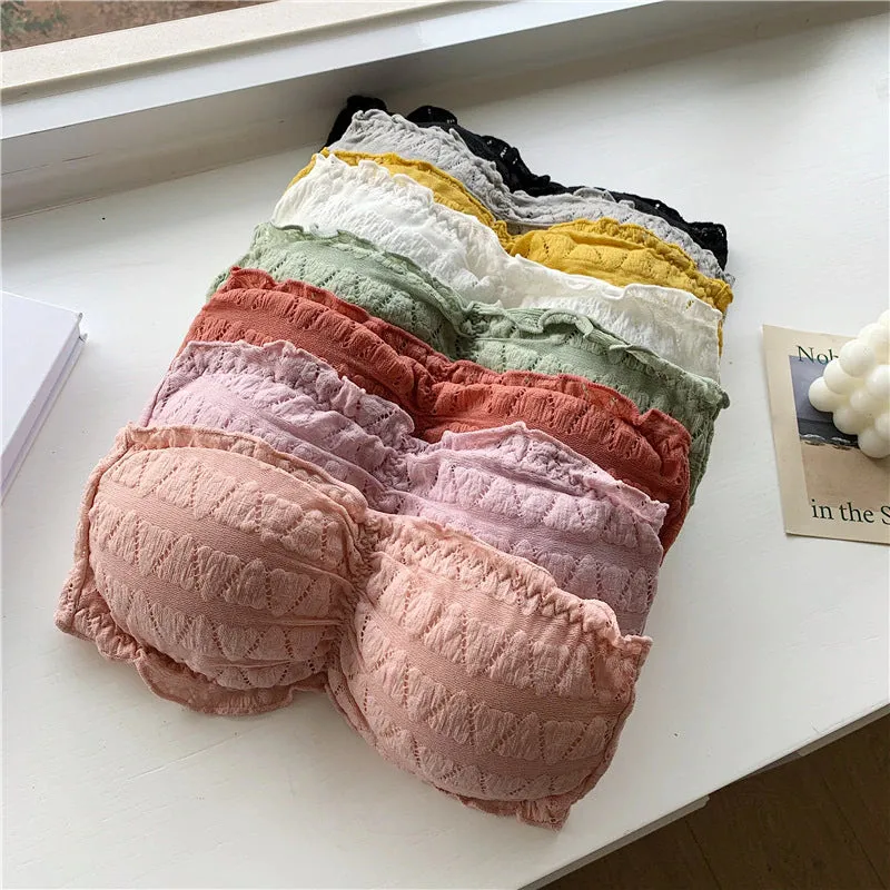 Women Strapless Seamless Underwear Backless Push Up Bralette SK_03