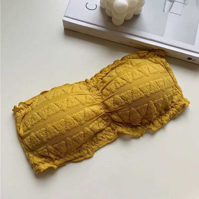 Women Strapless Seamless Underwear Backless Push Up Bralette SK_03