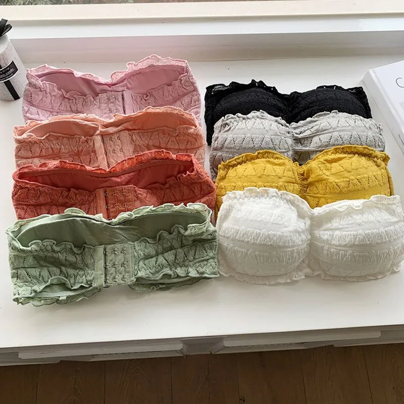 Women Strapless Seamless Underwear Backless Push Up Bralette SK_03
