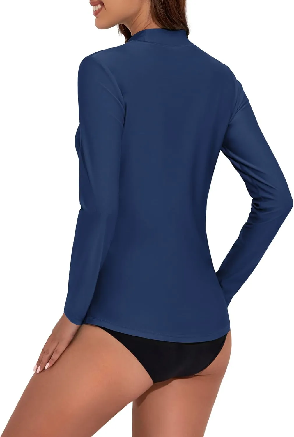 Women's Gradient Rash Guard UPF 50  Long Sleeve Swim Shirts UV Sun Protection Quick Dry Printed Surfing Top