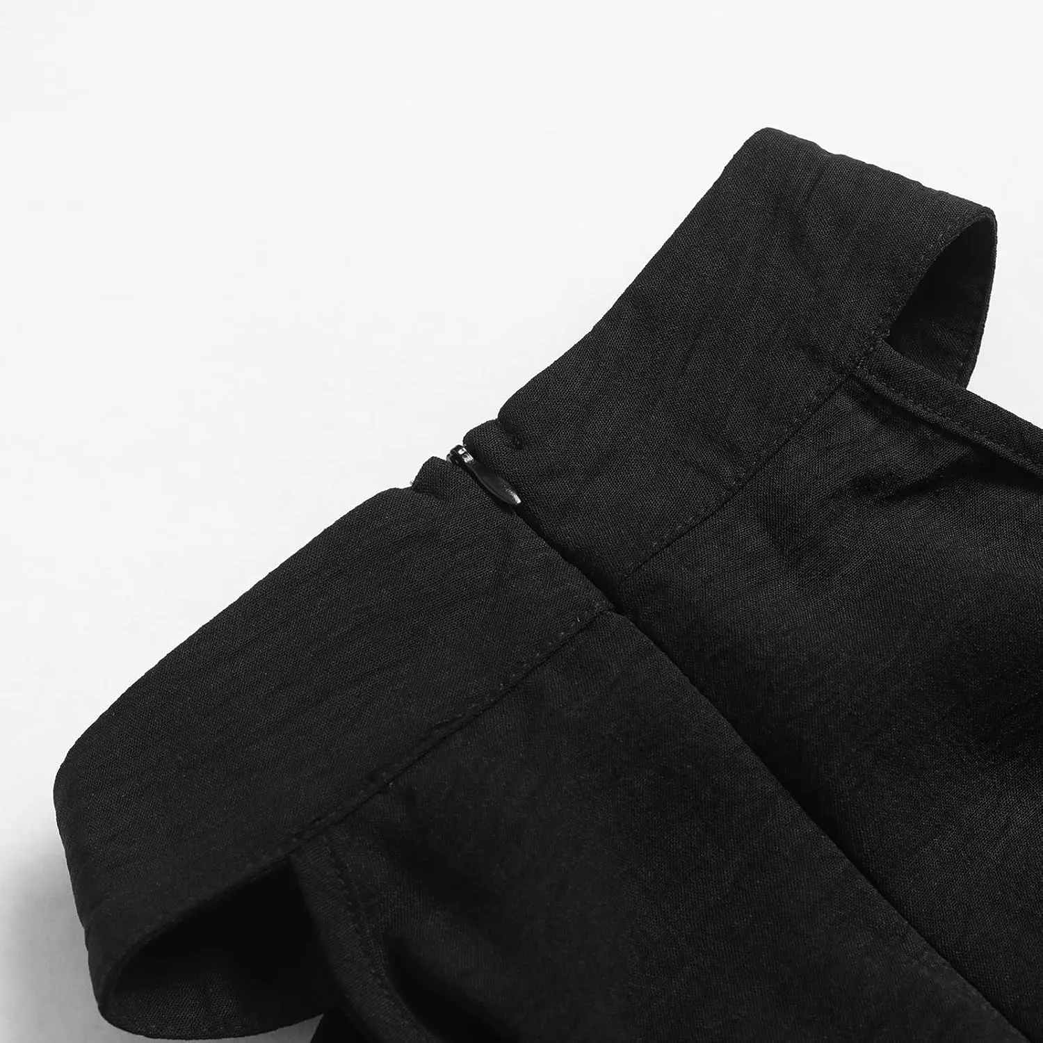 Women's Halter Bow Neck Sleeveless Slim Fit Straight Leg Rompers Elegant Office Jumpsuit