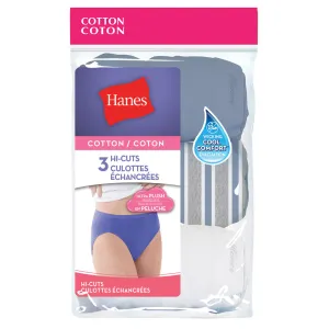 Women's Hanes High-Cut Briefs (3 Pack)