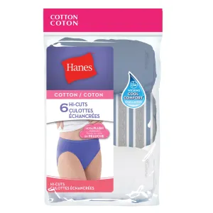 Women's Hanes High-Cut Briefs (6 Pack)