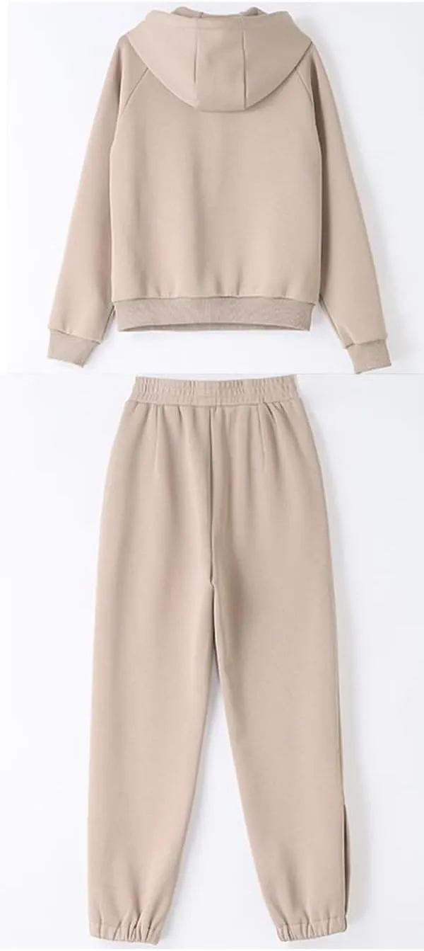 Women's Tracksuit Fall Slim Harem Pants Sportswear 2 Piece Set