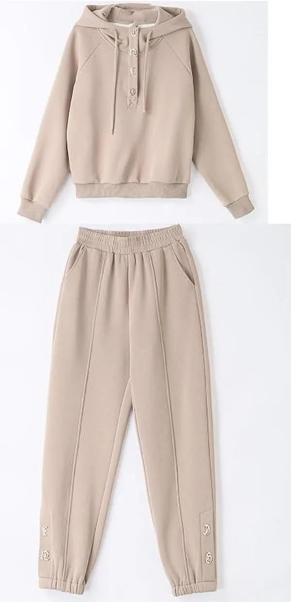 Women's Tracksuit Fall Slim Harem Pants Sportswear 2 Piece Set