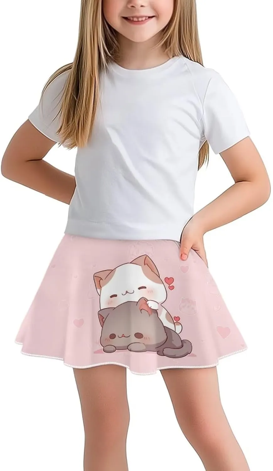 Xpyiqun Tennis Skirt for Girls 5-14 High Waist Pleated Athletic Skorts Summer Quick Dry Kids School Outfits