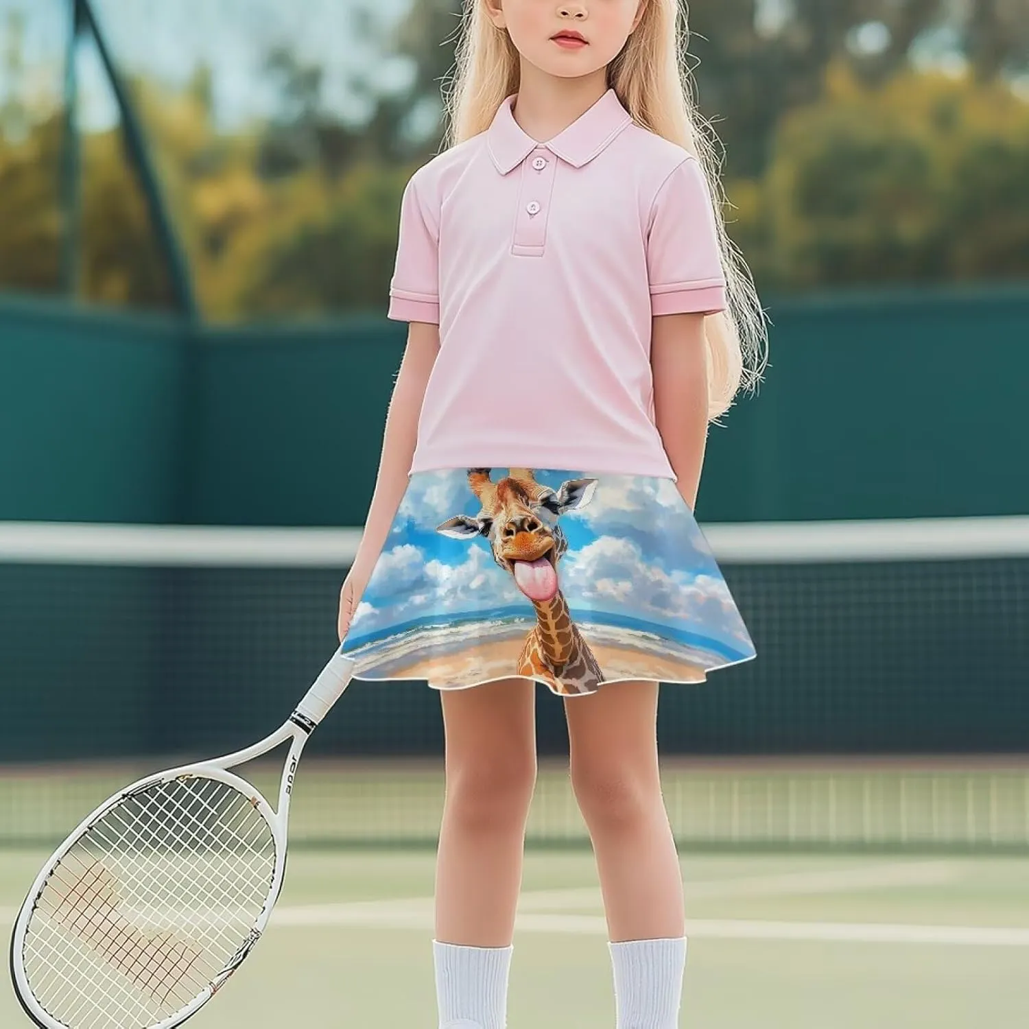 Xpyiqun Tennis Skirt for Girls 5-14 High Waist Pleated Athletic Skorts Summer Quick Dry Kids School Outfits