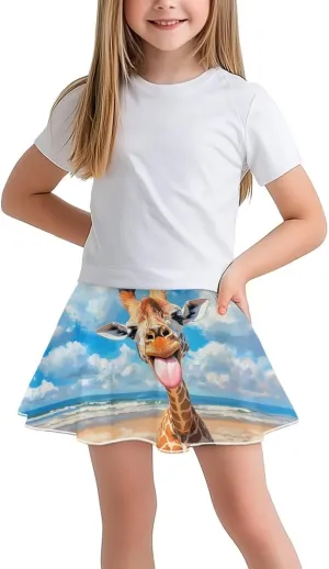Xpyiqun Tennis Skirt for Girls 5-14 High Waist Pleated Athletic Skorts Summer Quick Dry Kids School Outfits