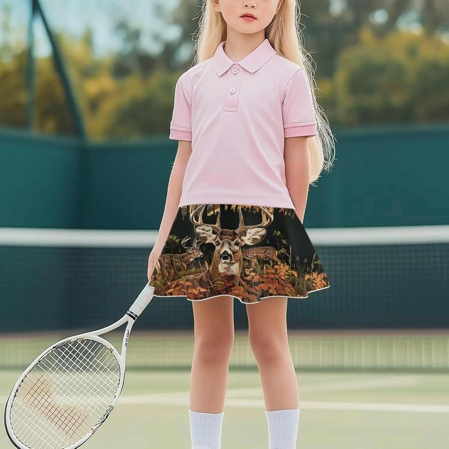 Xpyiqun Tennis Skirt for Girls 5-14 High Waist Pleated Athletic Skorts Summer Quick Dry Kids School Outfits