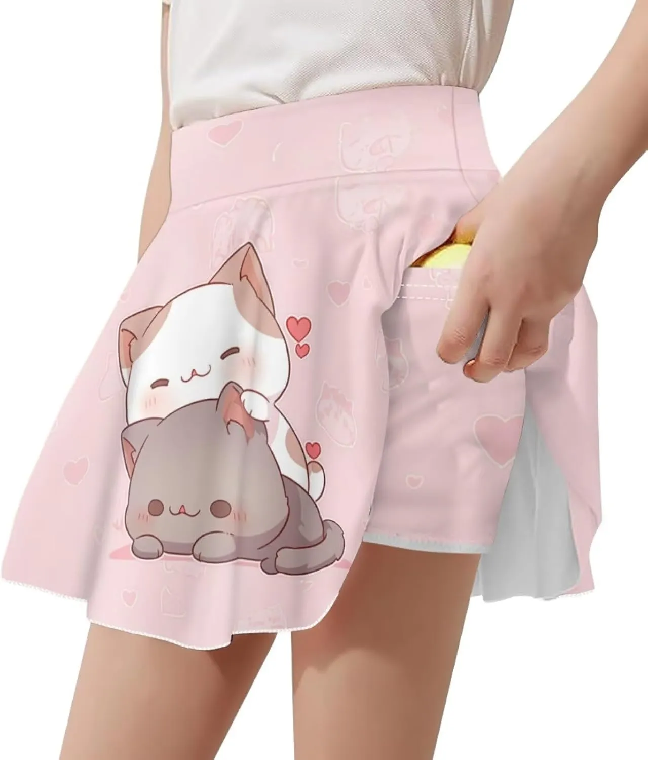 Xpyiqun Tennis Skirt for Girls 5-14 High Waist Pleated Athletic Skorts Summer Quick Dry Kids School Outfits