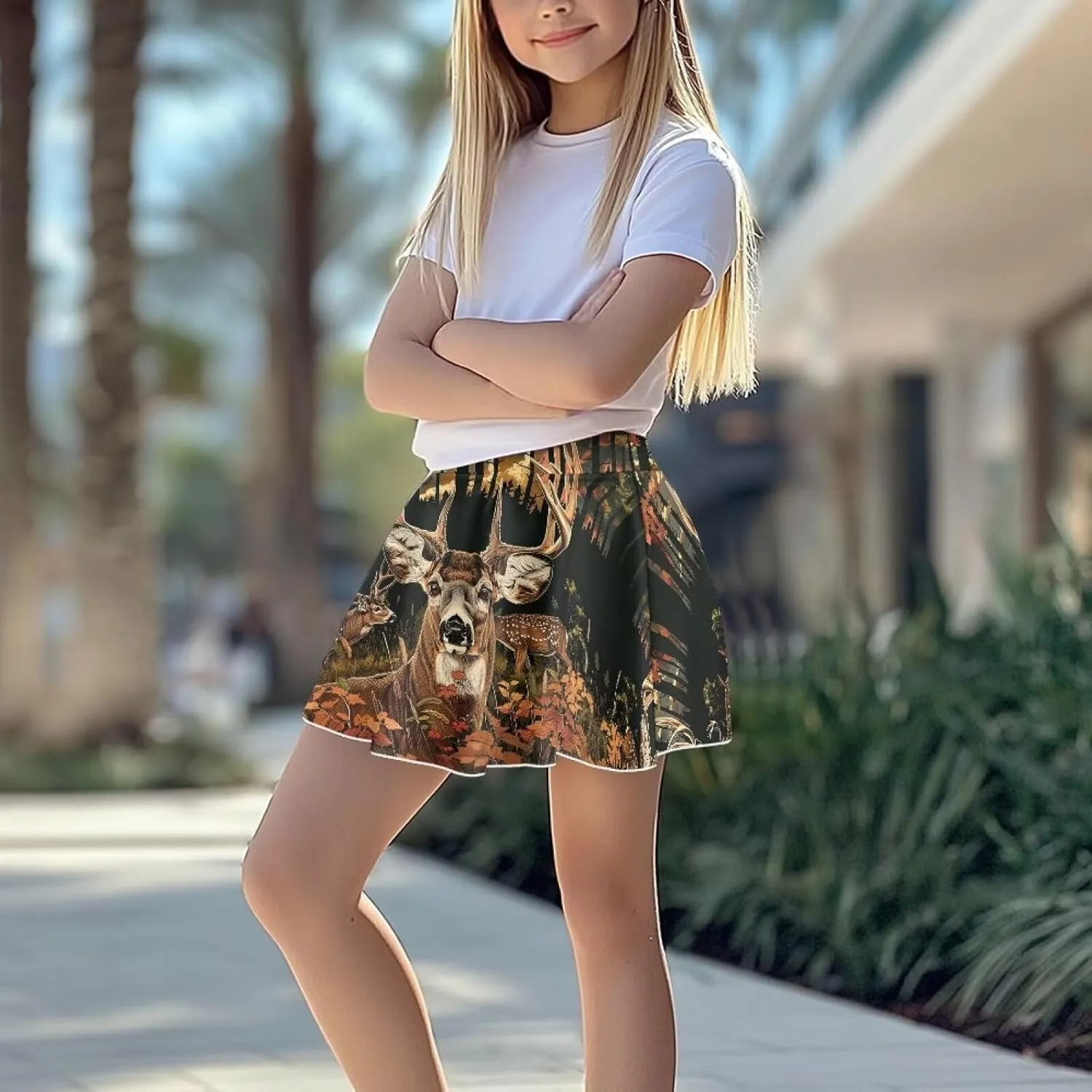 Xpyiqun Tennis Skirt for Girls 5-14 High Waist Pleated Athletic Skorts Summer Quick Dry Kids School Outfits