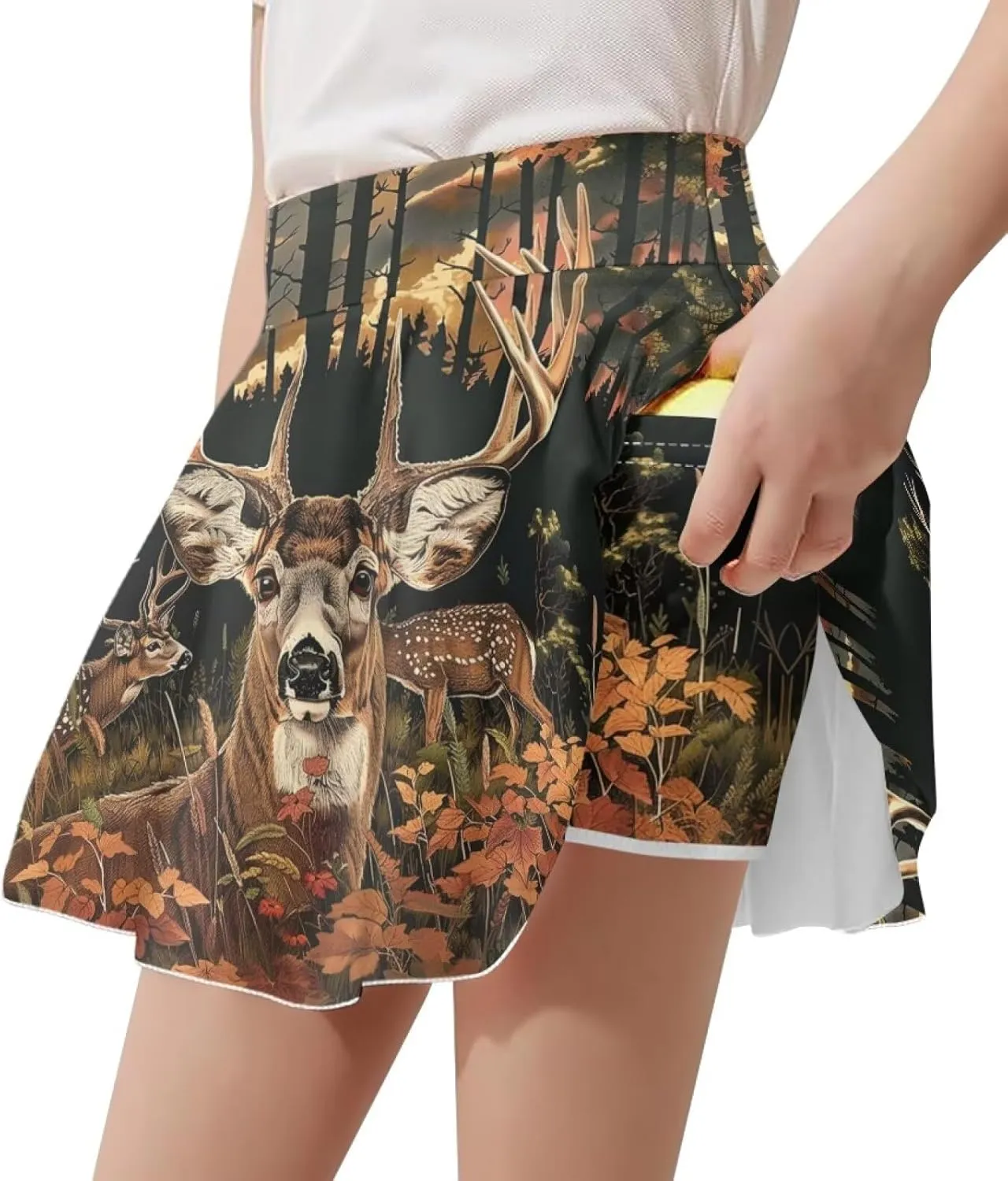 Xpyiqun Tennis Skirt for Girls 5-14 High Waist Pleated Athletic Skorts Summer Quick Dry Kids School Outfits
