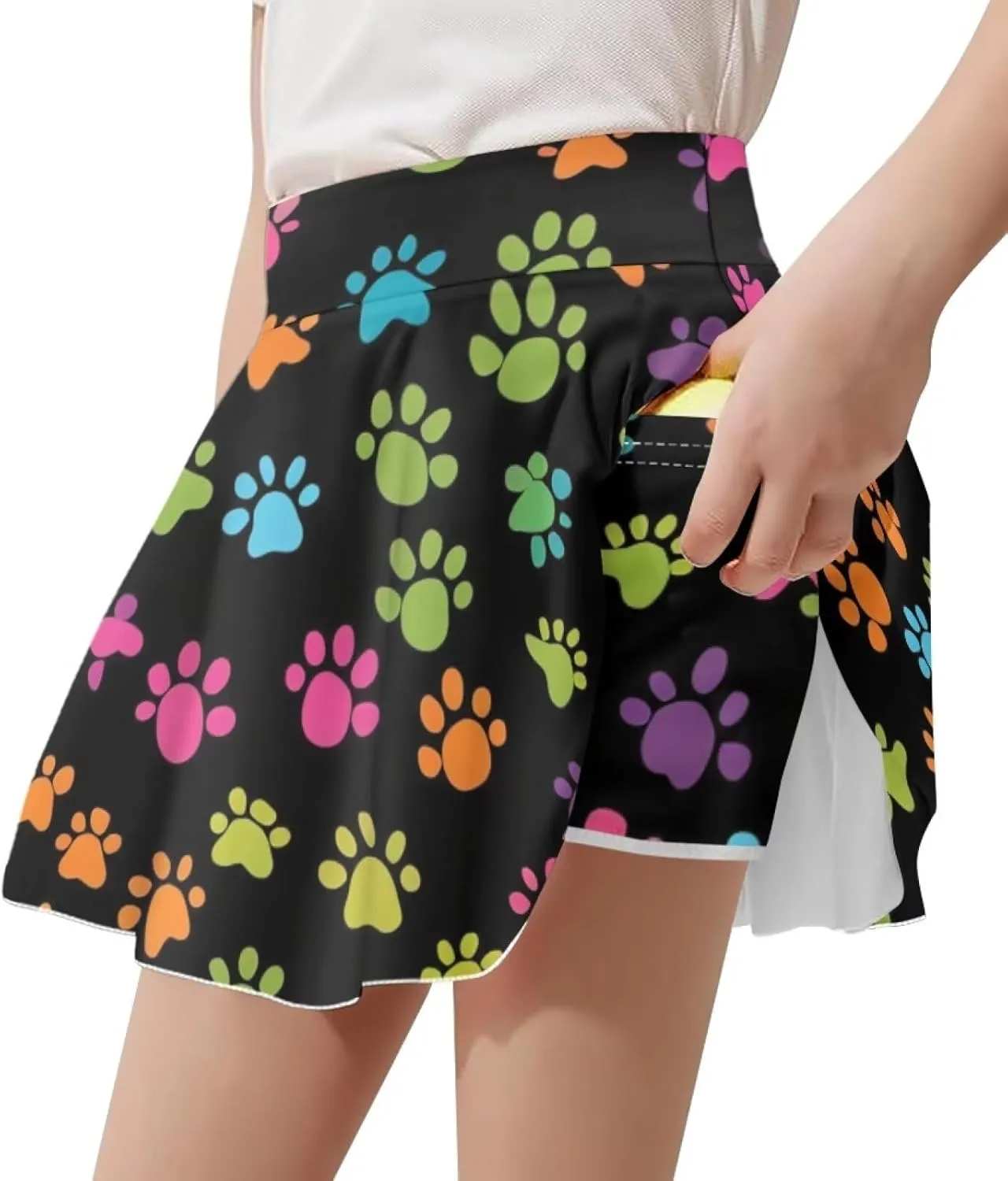 Xpyiqun Tennis Skirt for Girls 5-14 High Waist Pleated Athletic Skorts Summer Quick Dry Kids School Outfits
