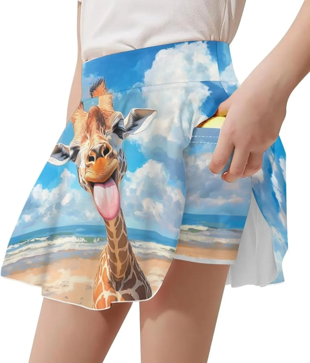 Xpyiqun Tennis Skirt for Girls 5-14 High Waist Pleated Athletic Skorts Summer Quick Dry Kids School Outfits