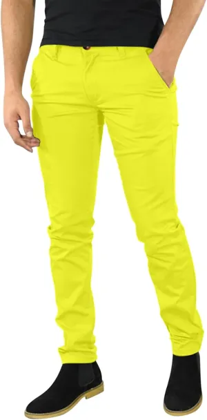 XUETON Men's Casual Office Work Suit Pants Formal Dress Trousers Stretch Flat-Front Chino Golf Pants Slim Fit Tapered Pants
