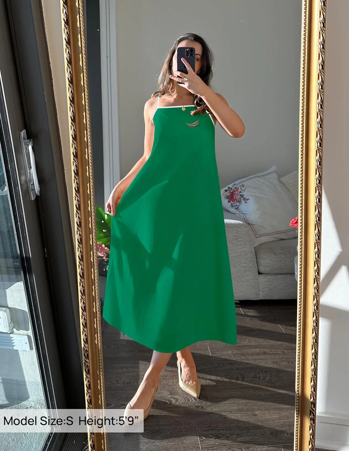 ZESICA Women's 2025 Summer Boho Sleeveless Maxi Dress Spaghetti Straps Casual Flowy A Line Beach Party Long Dresses