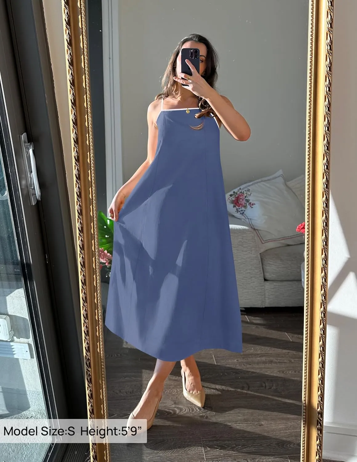 ZESICA Women's 2025 Summer Boho Sleeveless Maxi Dress Spaghetti Straps Casual Flowy A Line Beach Party Long Dresses